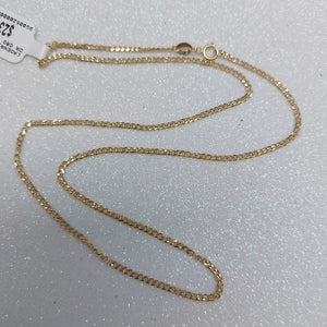 CADENAS TEJIDO BARBADA ORO 10K 50 CM 3.4 GR (NUEVO)