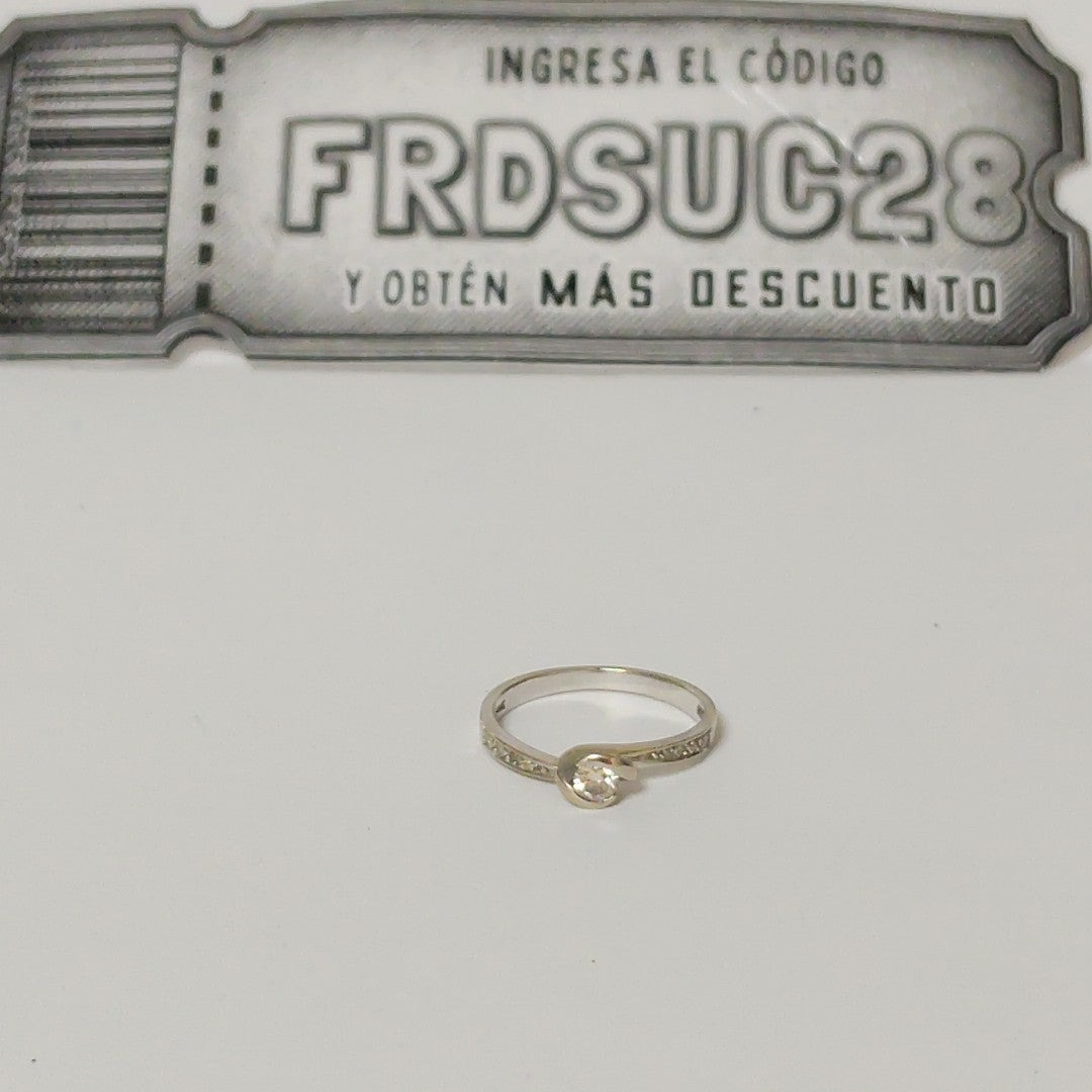 ANILLITO ORO BLANCO 14 K 2,30 GRMS (SEMINUEVO)