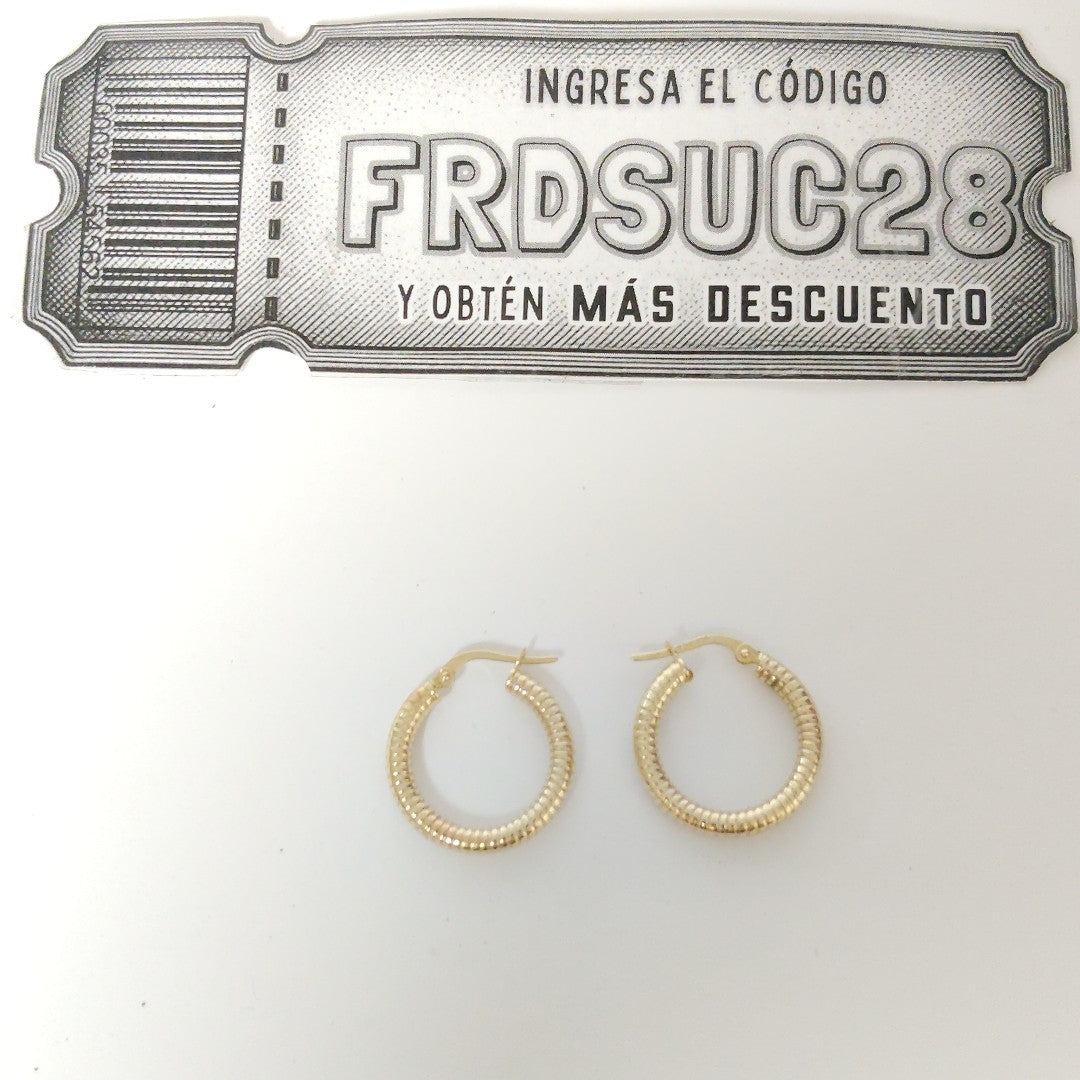 ARRACADAS PAR ORO 10 K 1,60 GRMS (SEMINUEVO)