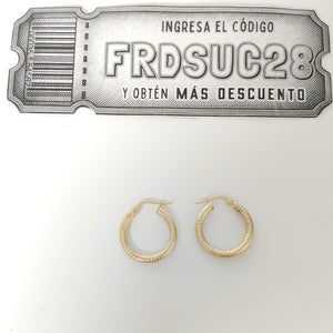 ARRACADAS PAR ORO 10 K 1,60 GRMS (SEMINUEVO)