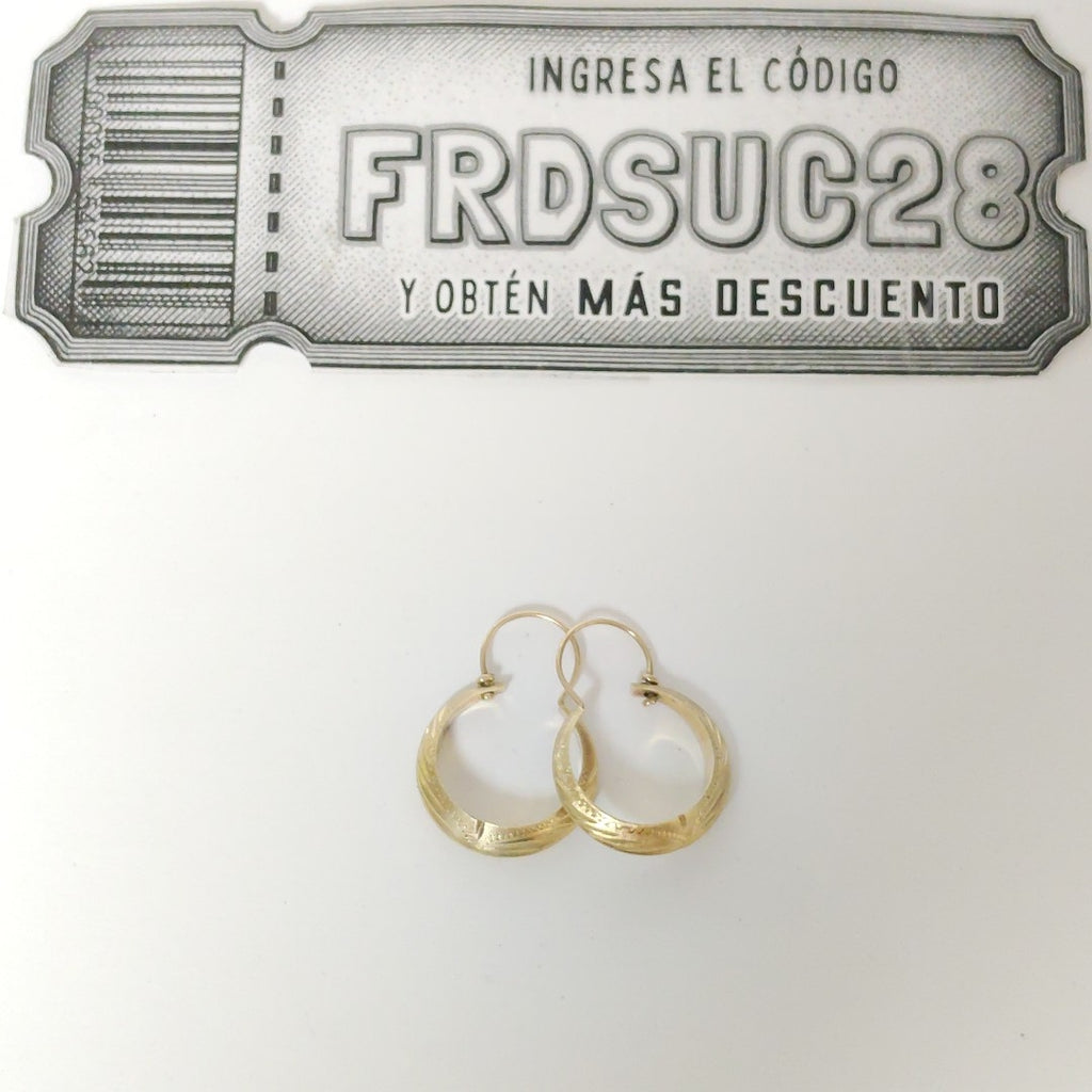ARRACADAS PAR ORO 10 K 2,10 GRMS (SEMINUEVO)