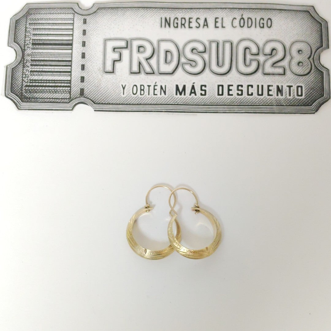 ARRACADAS PAR ORO 10 K 2,10 GRMS (SEMINUEVO)