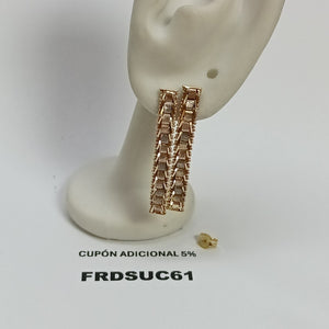 ARETES PAR ORO 14 K 3.6 GRMS (SEMINUEVO)