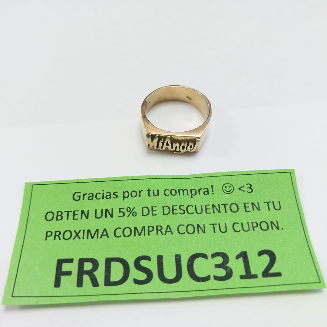 ANILLO ORO 14 K 7.7 GRMS (SEMINUEVO)