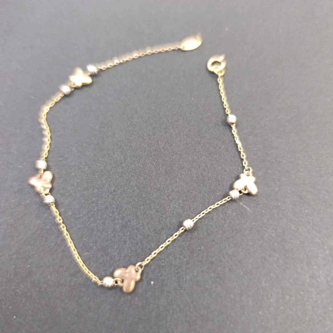 PULSERA ORO COMBINADO 10 K 1.2 GRMS (SEMINUEVO)