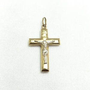 CRUCIFIJO ORO COMBINADO 14 K 2,30 GRMS (SEMINUEVO)