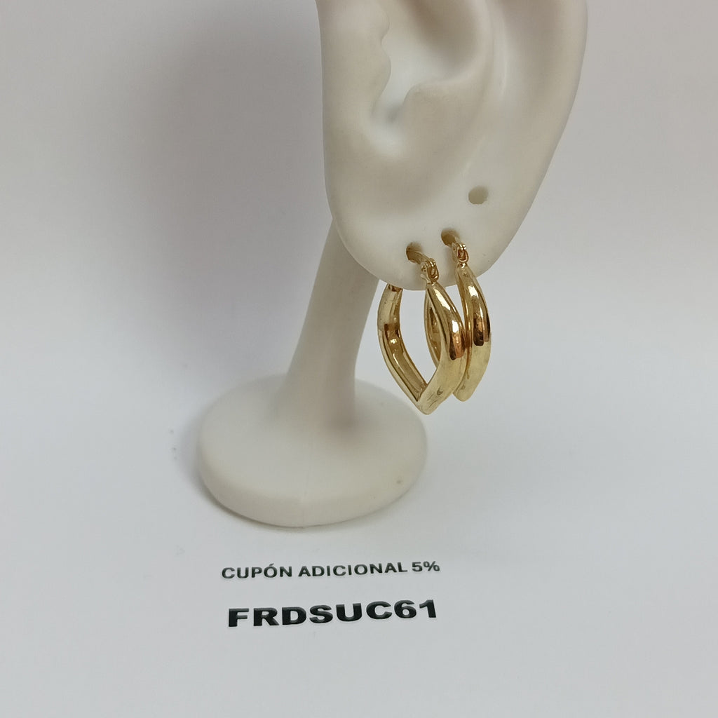 ARETES ARRACADAS 14K 2.2 GR (NUEVO)