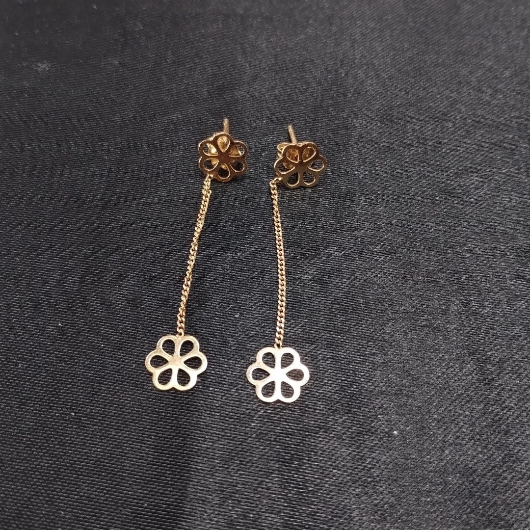 ARETES PAR ORO 14 K 1,30 GRMS (SEMINUEVO)