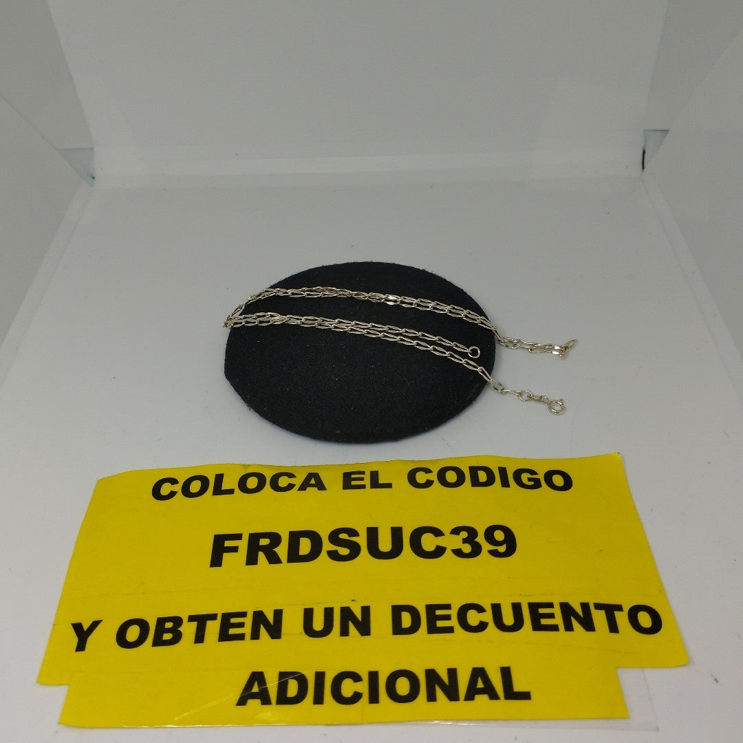 CADENA PLATA 3.7 GRMS (SEMINUEVO)