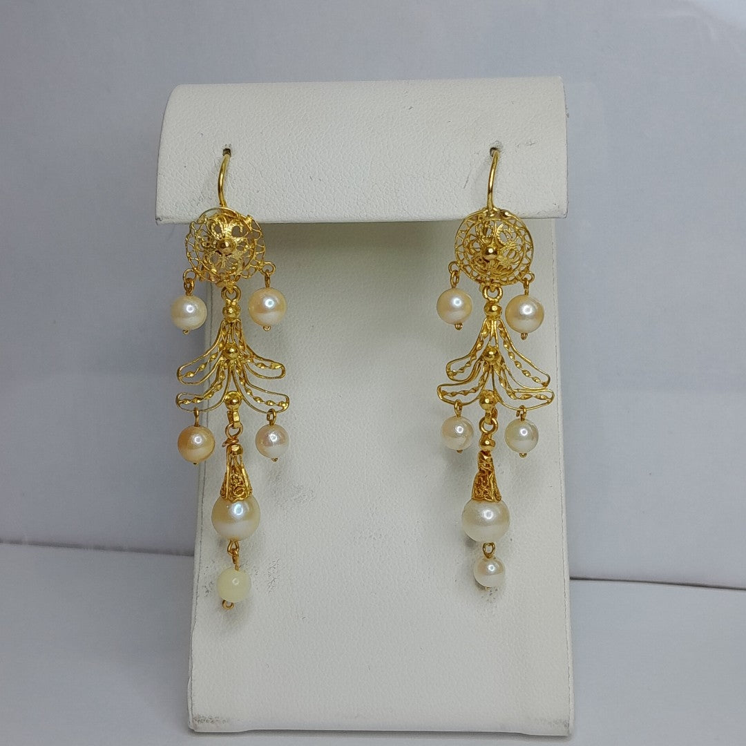 ARETES PAR ORO 8 K 5.4 GRMS (SEMINUEVO)