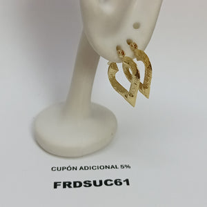 ARETES ARRACADAS 14K 1.8 GR (NUEVO)