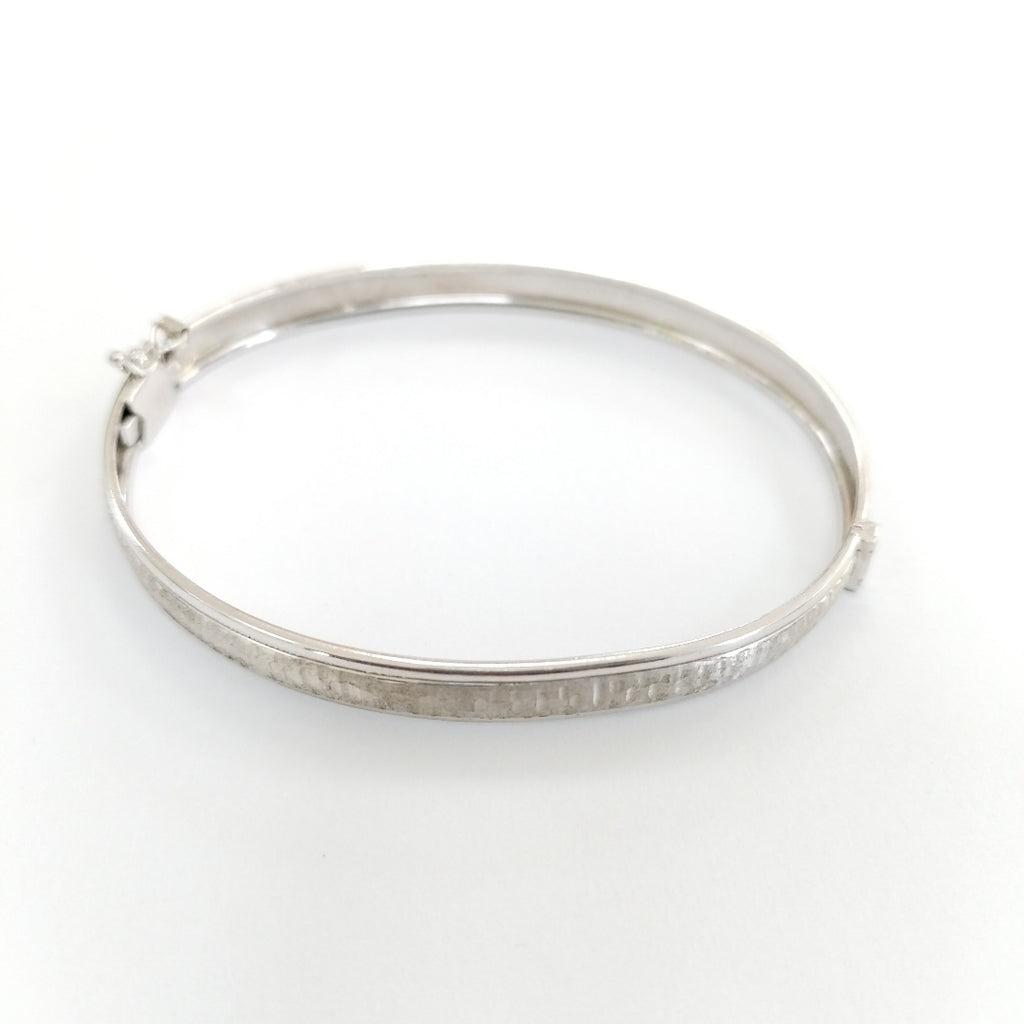 PULSERA RIGIDA ORO BLANCO 14 K 8,20 GRMS (SEMINUEVO)