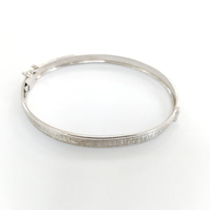 PULSERA RIGIDA ORO BLANCO 14 K 8,20 GRMS (SEMINUEVO)