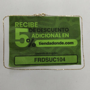 CADENA ORO 10 K 0.8 GRMS (SEMINUEVO)