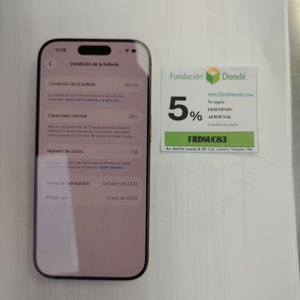 CELULAR APPLE IPHONE 16 PRO A3292 (2024) 256 GB 8 GB RAM (SEMINUEVO)