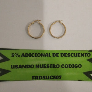 ARRACADAS ORO 14K 2.6 (NUEVO)