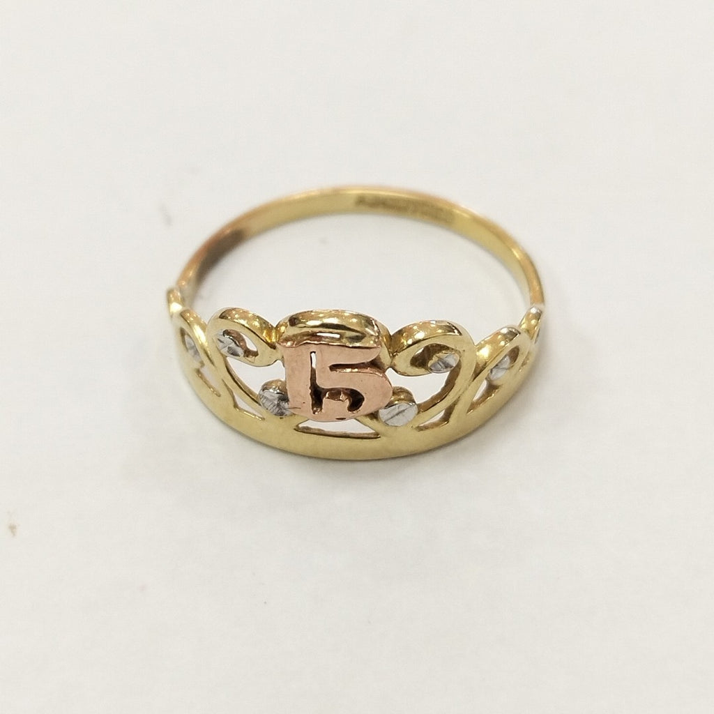 ANILLO ORO 10 K 1,20 GRMS (SEMINUEVO)