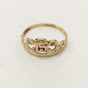 ANILLO ORO 10 K 1,20 GRMS (SEMINUEVO)