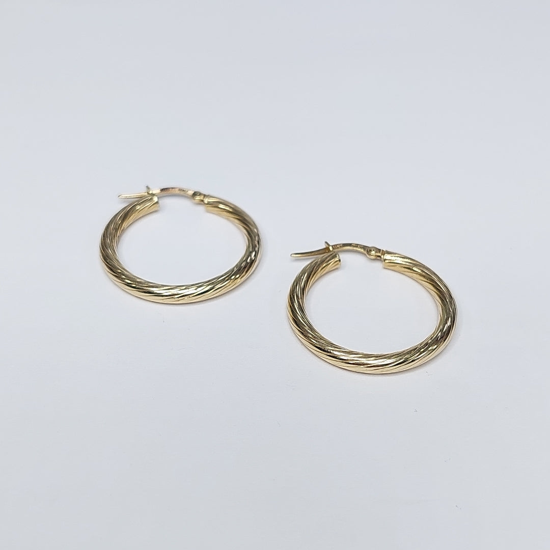 ARRACADAS PAR ORO 14 K 2.3 GRMS (SEMINUEVO)