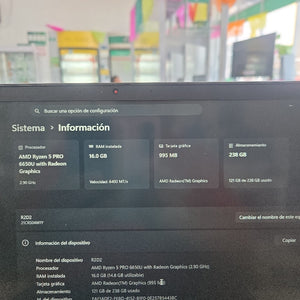 LAPTOP LENOVO THINKPAD T14S GEN 3 (2023) 512 GB SSD 16 GB RAM (SEMINUEVO)