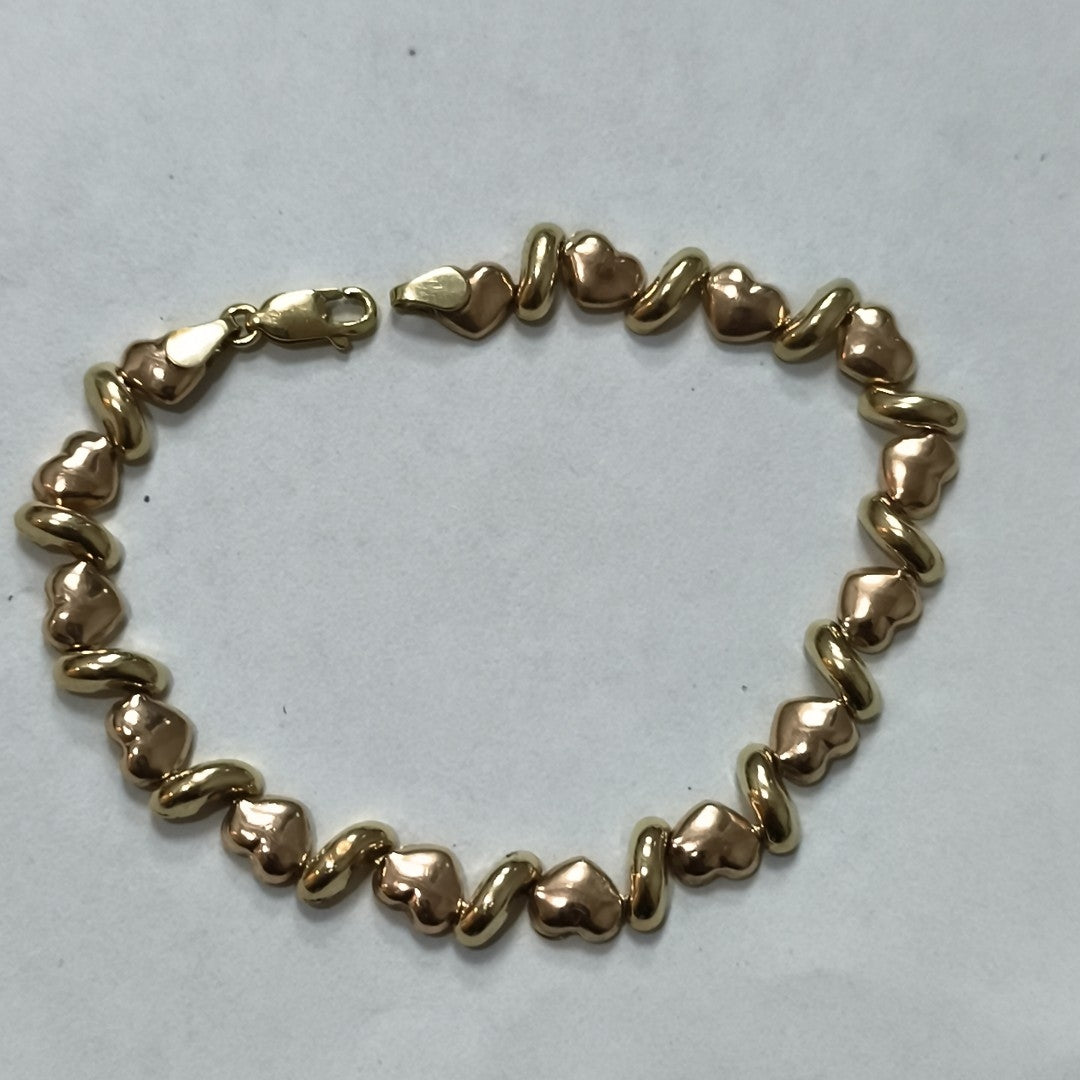 PULSERA ORO COMBINADO 14 K 5,20 GRMS (SEMINUEVO)