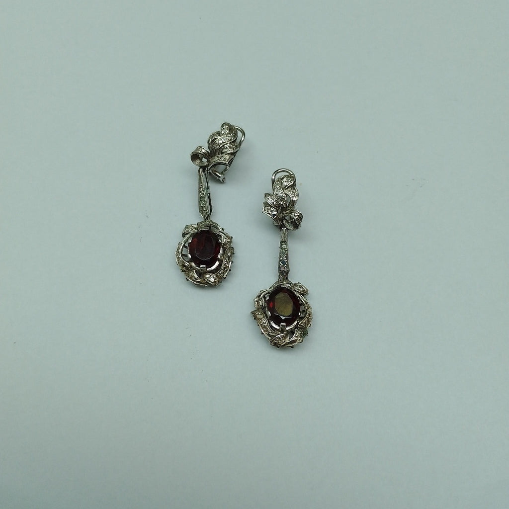ARETES PAR ORO, ORO BLANCO 10 K 10.1 GRMS (SEMINUEVO)