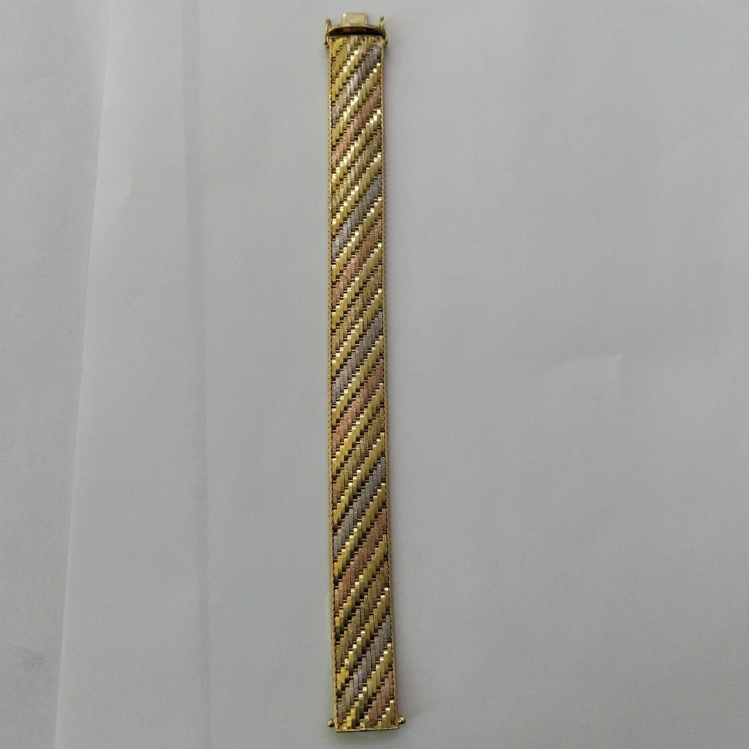 BRAZALETE ORO, RODIADO 14 K 31.9 GRMS (SEMINUEVO)