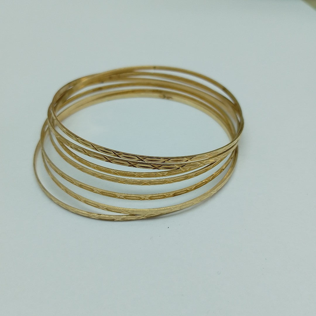 SEMANARIO DE PULSERAS ORO 14 K 27.1 GRMS (SEMINUEVO)