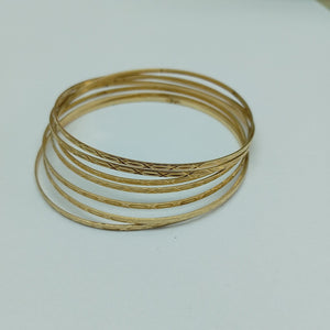 SEMANARIO DE PULSERAS ORO 14 K 27.1 GRMS (SEMINUEVO)