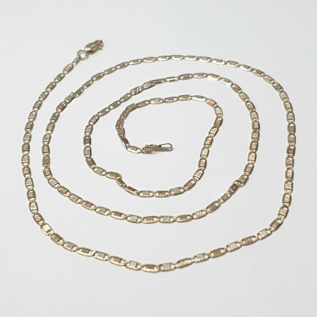 CADENA ORO COMBINADO 10 K 4,40 GRMS (SEMINUEVO)