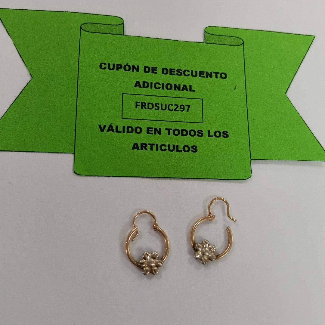 ARRACADAS PAR ORO 10 K 1.3 GRMS (SEMINUEVO)