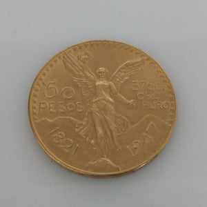 Moneda Centenario Cincuenta Pesos Oro Mexicano 21.6K