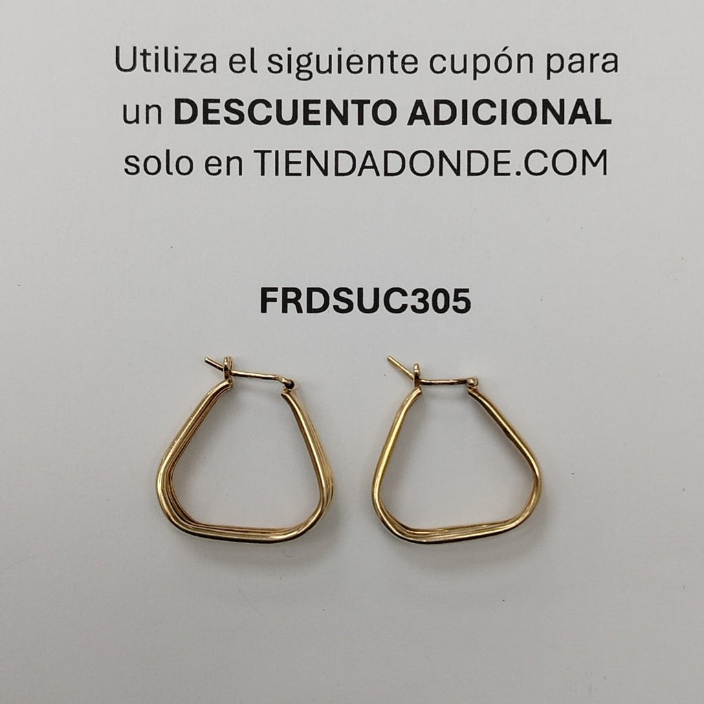 ARRACADAS PAR ORO 14 K 5 GRMS (SEMINUEVO)