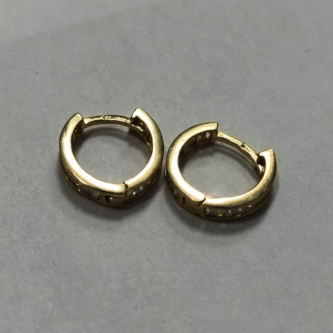 ARRACADAS PAR ORO 14 K 2,80 GRMS (SEMINUEVO)