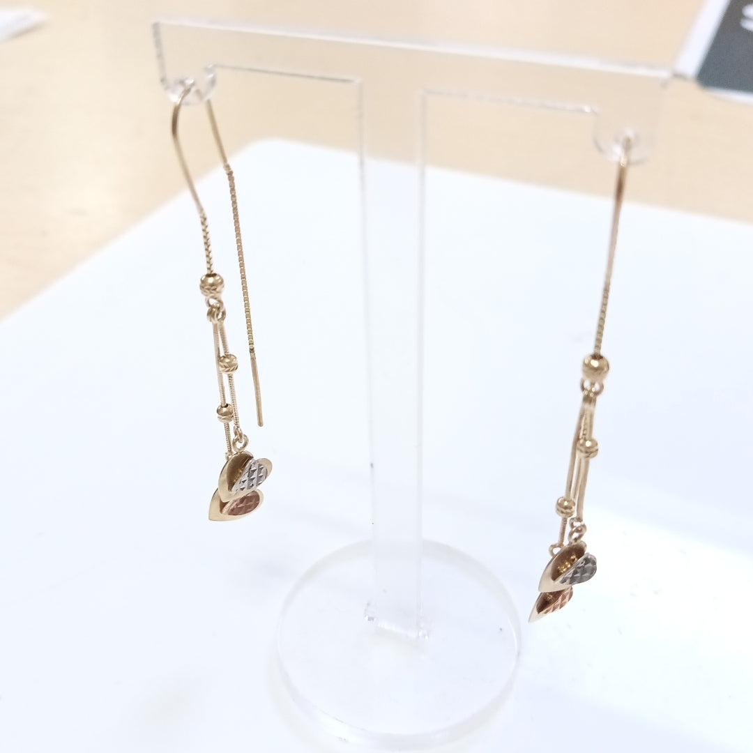VIOLADORES PAR ORO 14 K 2.7 GRMS (SEMINUEVO)