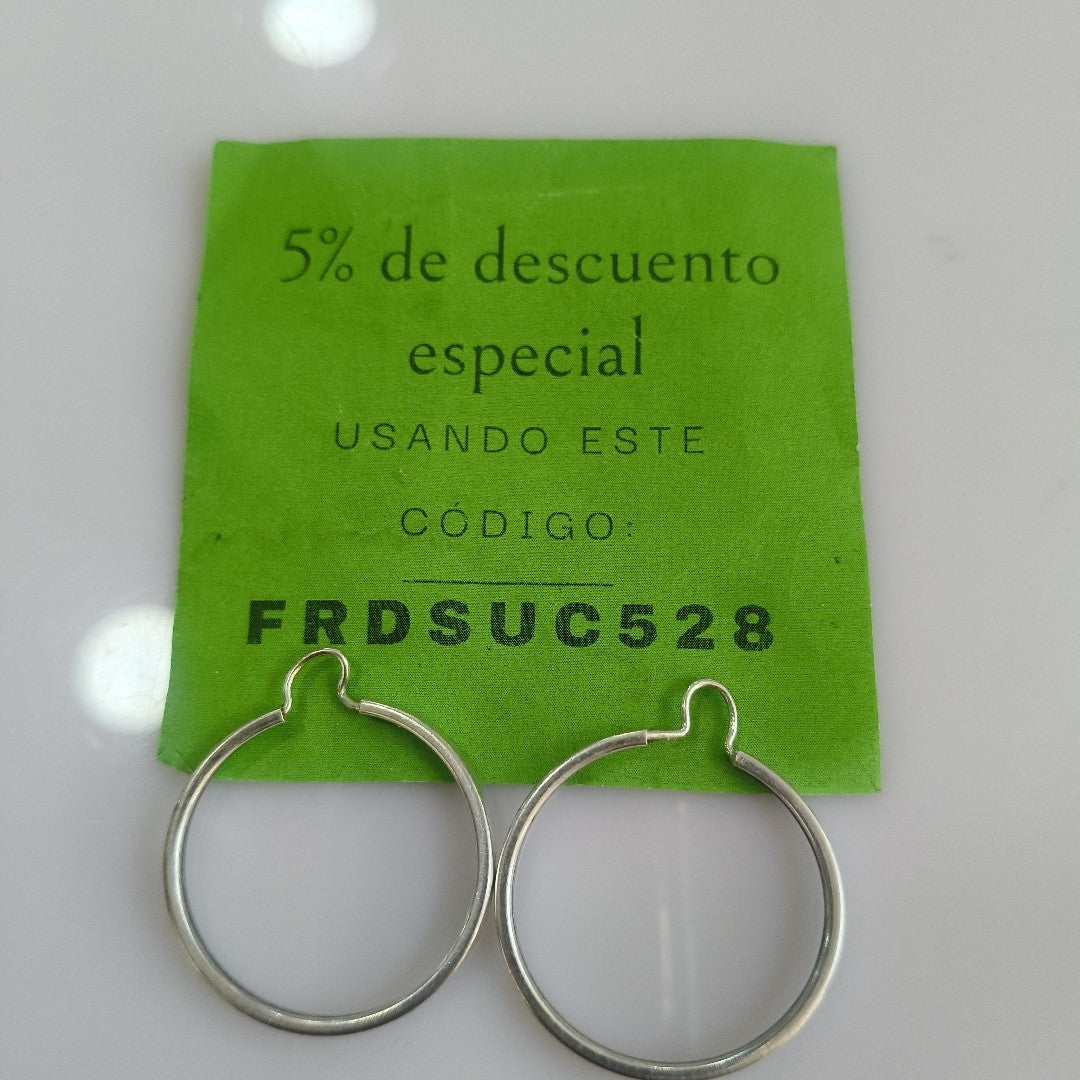 ARRACADAS PAR PLATA 4 GRMS (SEMINUEVO)