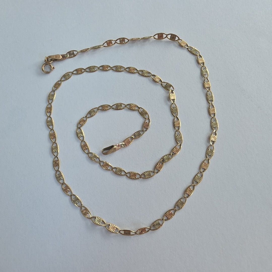 CADENA ORO,RODIADO 10 K 2,90 GRMS (SEMINUEVO)