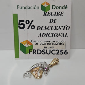 DIJE ORO,ORO BLANCO 14 K 4,60 GRMS (SEMINUEVO)