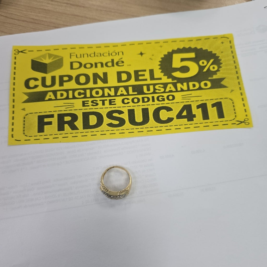 ANILLO ORO 14 K 5.3 GRMS (SEMINUEVO)