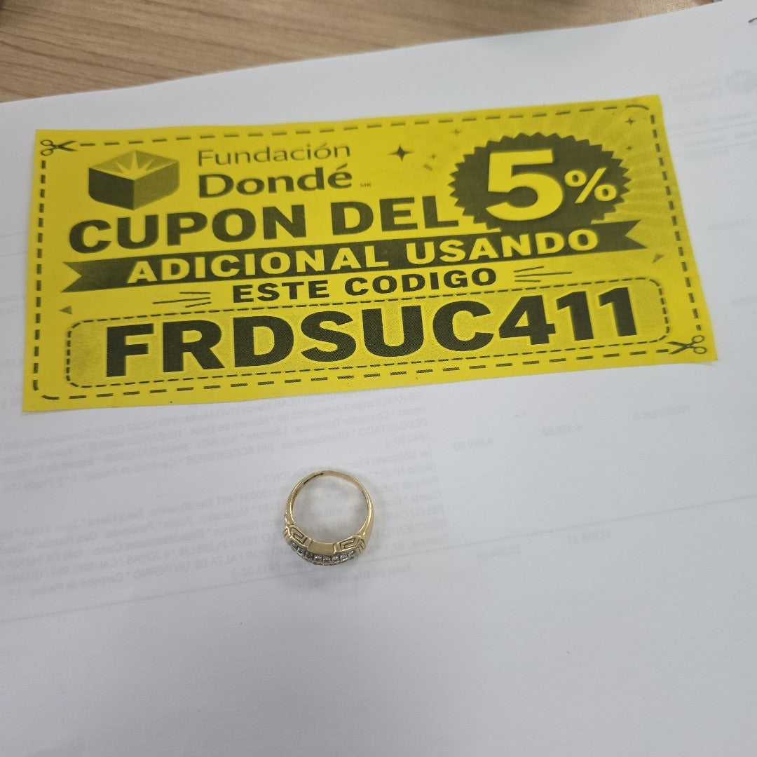 ANILLO ORO 14 K 5.3 GRMS (SEMINUEVO)