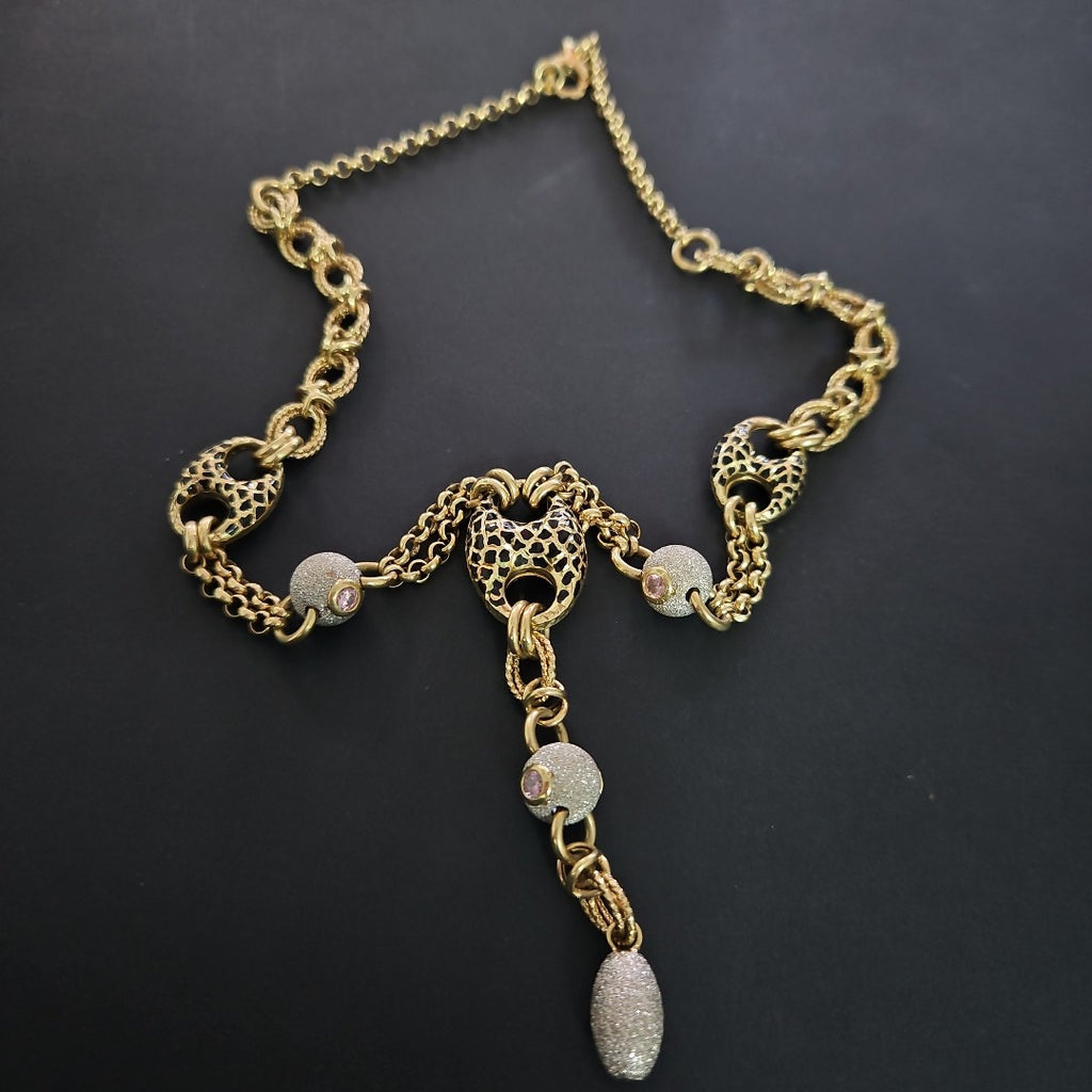 GARGANTILLA ORO, ORO COMBINADO 14 K 32.8 GRMS (SEMINUEVO)