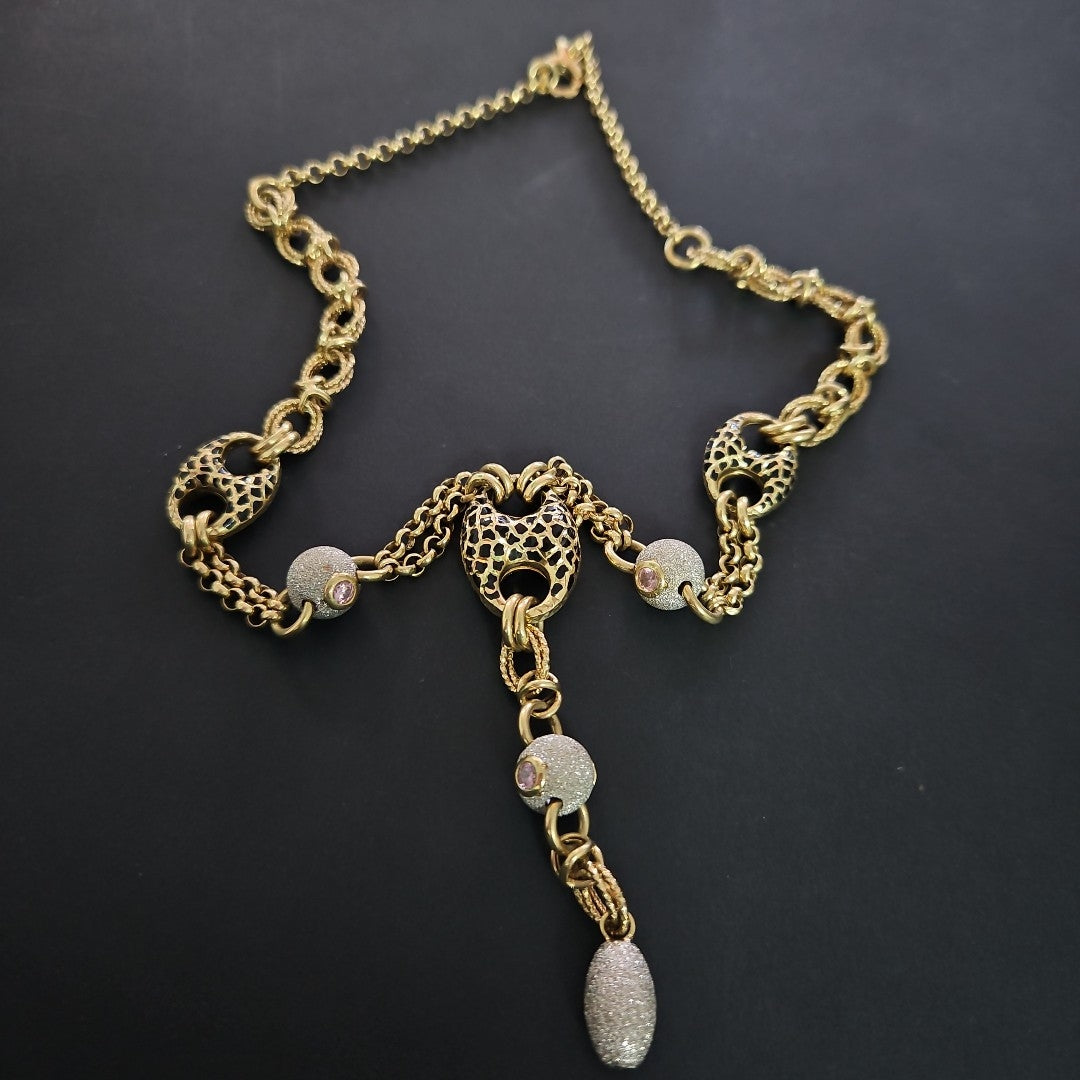 GARGANTILLA ORO, ORO COMBINADO 14 K 32.8 GRMS (SEMINUEVO)