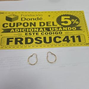 ARRACADAS PAR ORO 10 K 1.2 GRMS (SEMINUEVO)