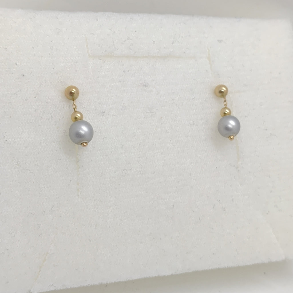 ARETES PAR ORO 14 K 1.2 GRMS (SEMINUEVO)