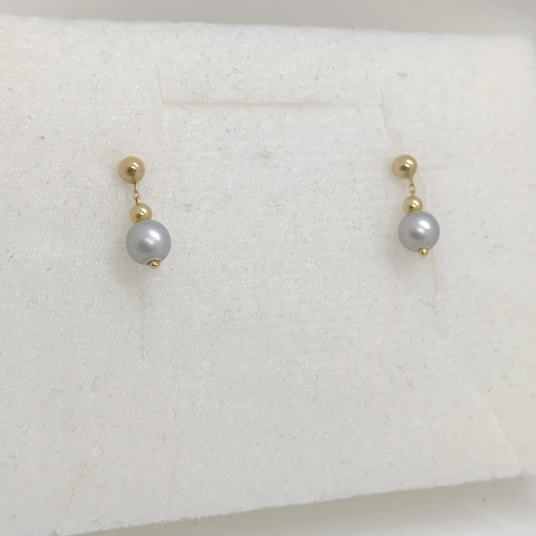 ARETES PAR ORO 14 K 1.2 GRMS (SEMINUEVO)