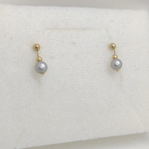 ARETES PAR ORO 14 K 1.2 GRMS (SEMINUEVO)