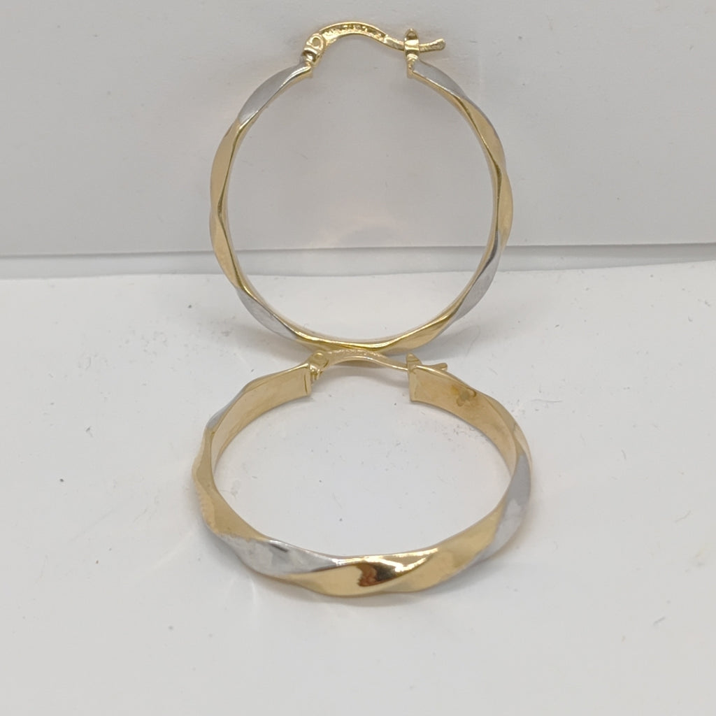 ARRACADAS PAR ORO COMBINADO 10 K 2,80 GRMS (SEMINUEVO)