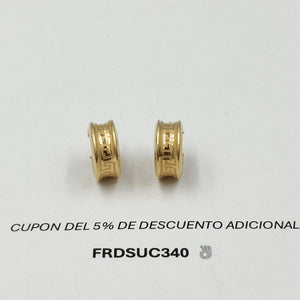 ARRACADAS PAR ORO 14 K 3,60 GRMS (SEMINUEVO)