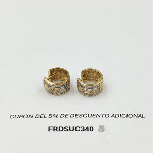 ARRACADAS PAR ORO 14 K 7,80 GRMS (SEMINUEVO)