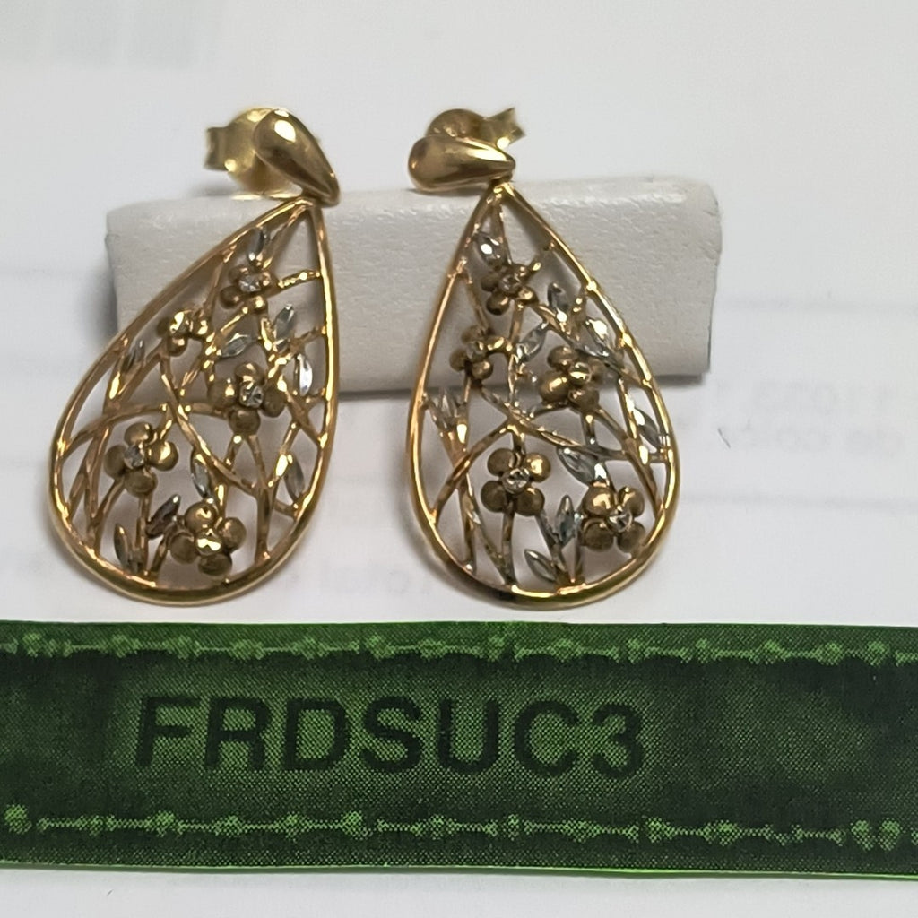 ARETES PAR ORO 14 K 3,60 GRMS (SEMINUEVO)